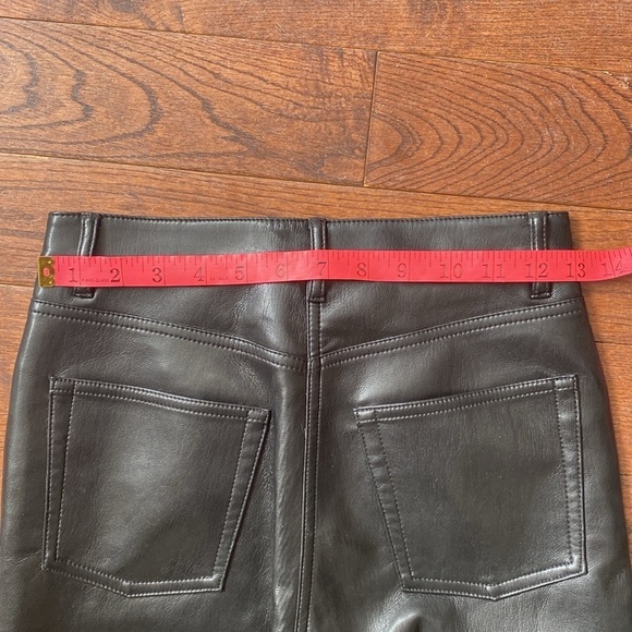 Wilfred The Melina Faux Leather Pants Size 2 Straight Leg High Waist GREAT SHAPE - Picture 7 of 9